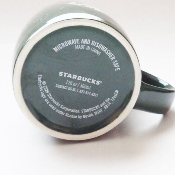 Starbucks BUNDLE OF 3 Coffee Mugs 12 oz from 2020 Holiday Red & Green w/ Logo - Picture 13 of 15